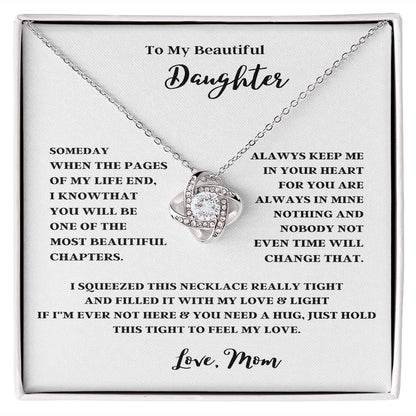TO MY BEAUTIFUL DAUGHTER A FOREVER LOVE NECKLACE FROM MOMOR DAD