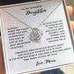 TO MY BEAUTIFUL DAUGHTER A FOREVER LOVE NECKLACE FROM MOMOR DAD