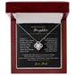 TO MY BEAUTIFUL DAUGHTER THE LOVE KNOT NECKLACE FROM DAD