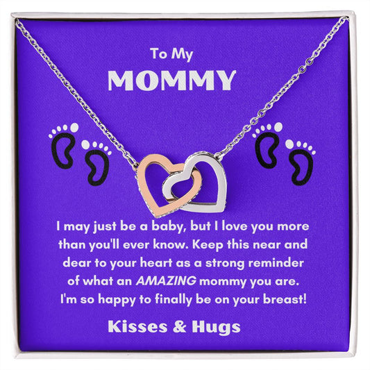 For Mommy with Love: Interlocking Heart Necklace from the Mother's Day Collection