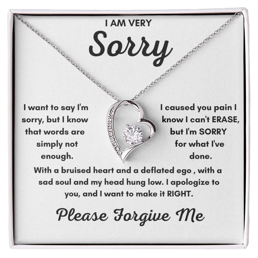 Forever Love Necklace: A Profound Forgiveness Gift to Say 'I'm Sorry
