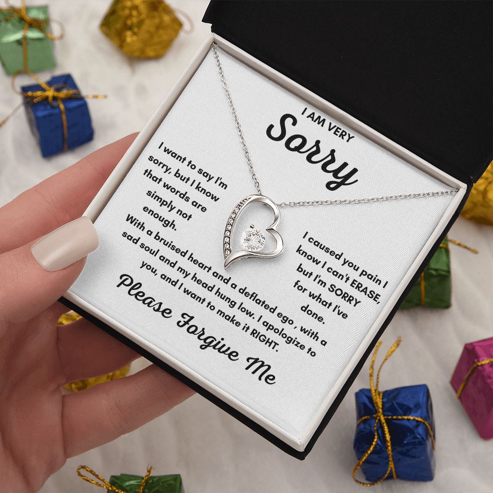 Forever Love Necklace: A Profound Forgiveness Gift to Say 'I'm Sorry