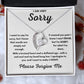 Expressing Eternal Apologies: I Am Very Sorry Love Forever Necklace Gift