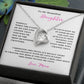 TO MY BEAUTIFUL DAUGHTER THE FOREVER LOVE NECKLACE