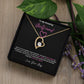 To My Amazing Girlfriend on demand love necklace message card